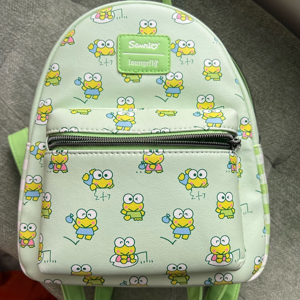 Loungefly Sanrio Keroppi Kids Backpack - Mint Green